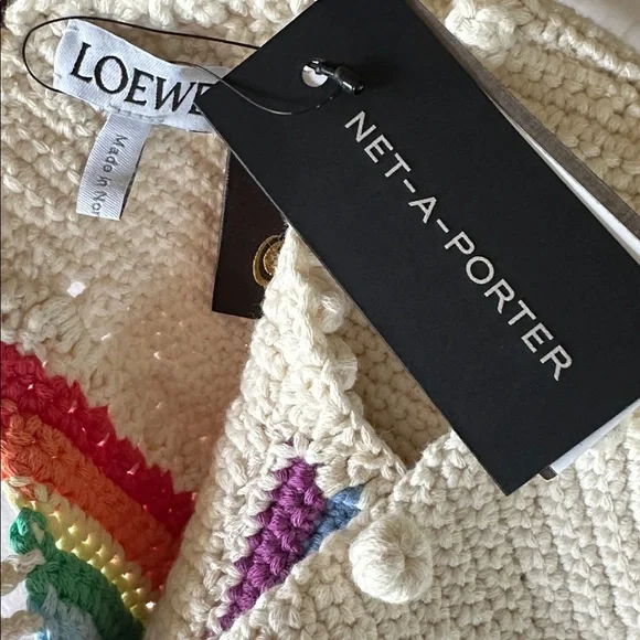 Colorful Crochet Rainbow hand knit LOEWE sweater vest - Picture 3 of 6